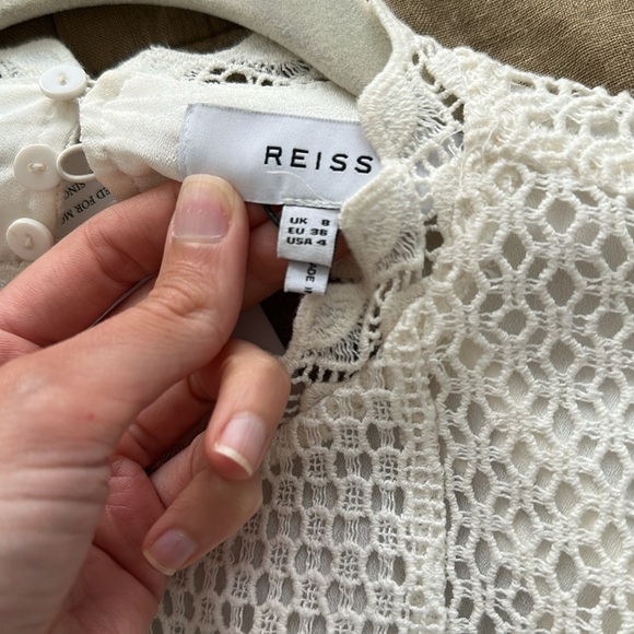 Reiss White Open Back Gown - Size US 4 - Picture 5 of 11